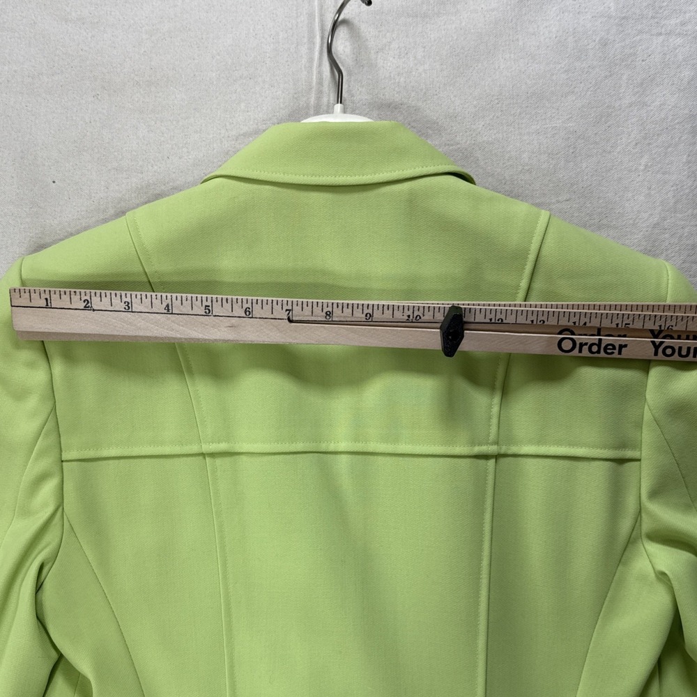 Escada Vintage Green Tweed Skirt Suit Set Confetti Tweed Knit Sz 36 - Picture 15 of 16